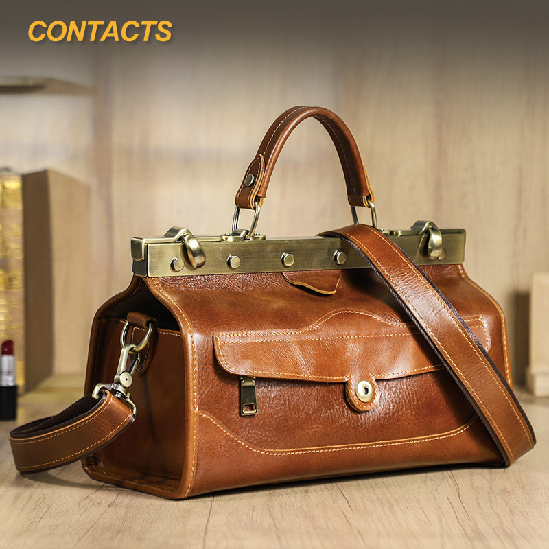 Luxurious Bag - Full Grain Lamb Cowhide Leather Ladies