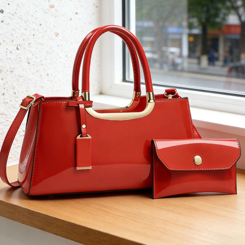 Luxurious Bag - Women's Handbag Set, Light Luxury PU
