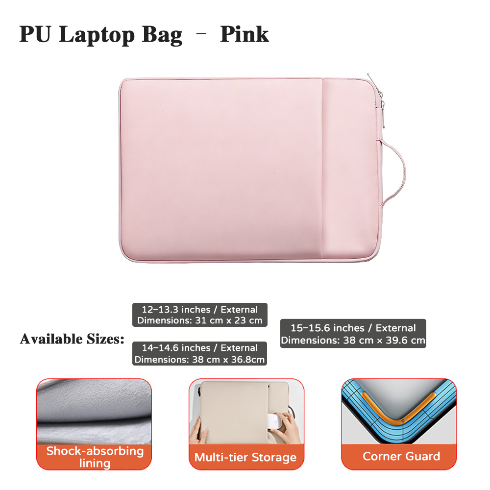 Luxury Bags Tier - Luxury PU Leather Laptop Bag Multi‑tier