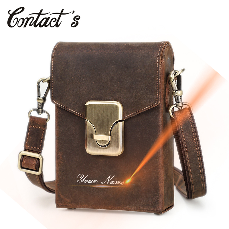 Luxury Bags Brand Names - Contact's Name Engraving Causal Men Crossbody