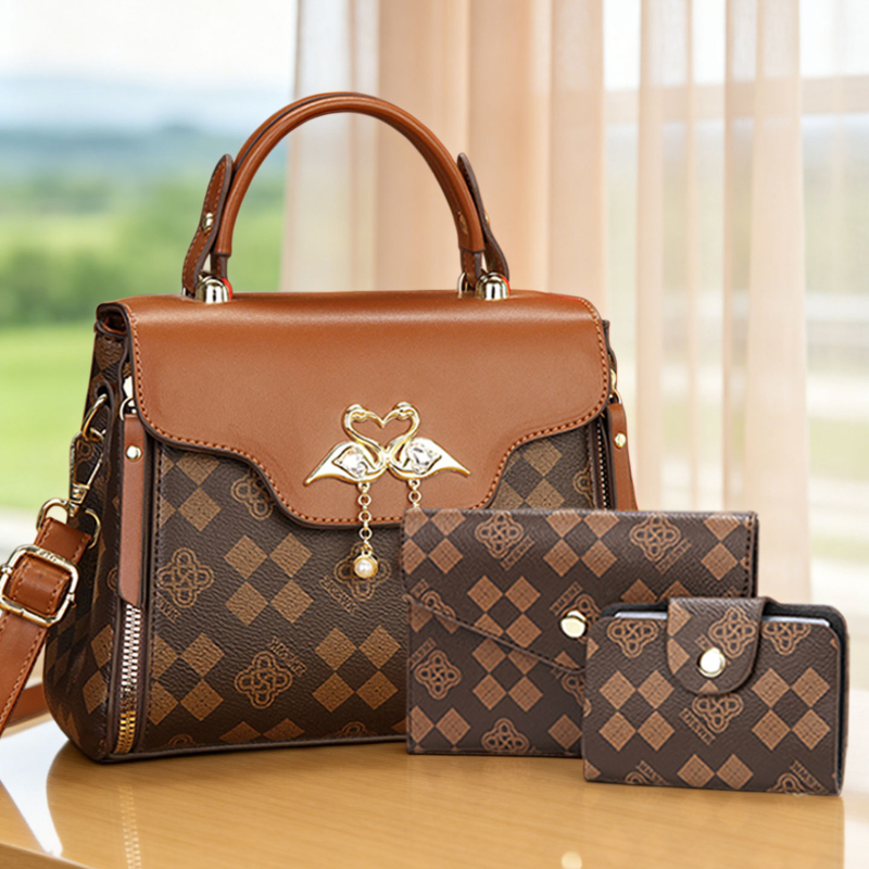 Luxurious Bag - 3-piece women's bag set, light luxury