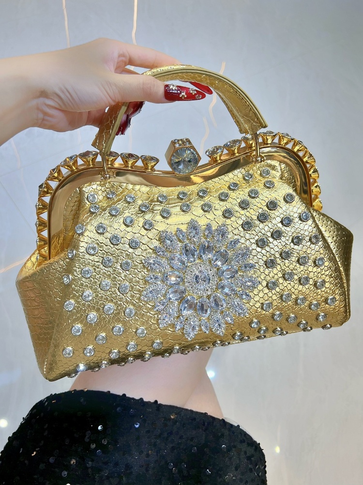 Luxury Bags Levels - High-level Texture Rhinestones Alligator Pattern Tote