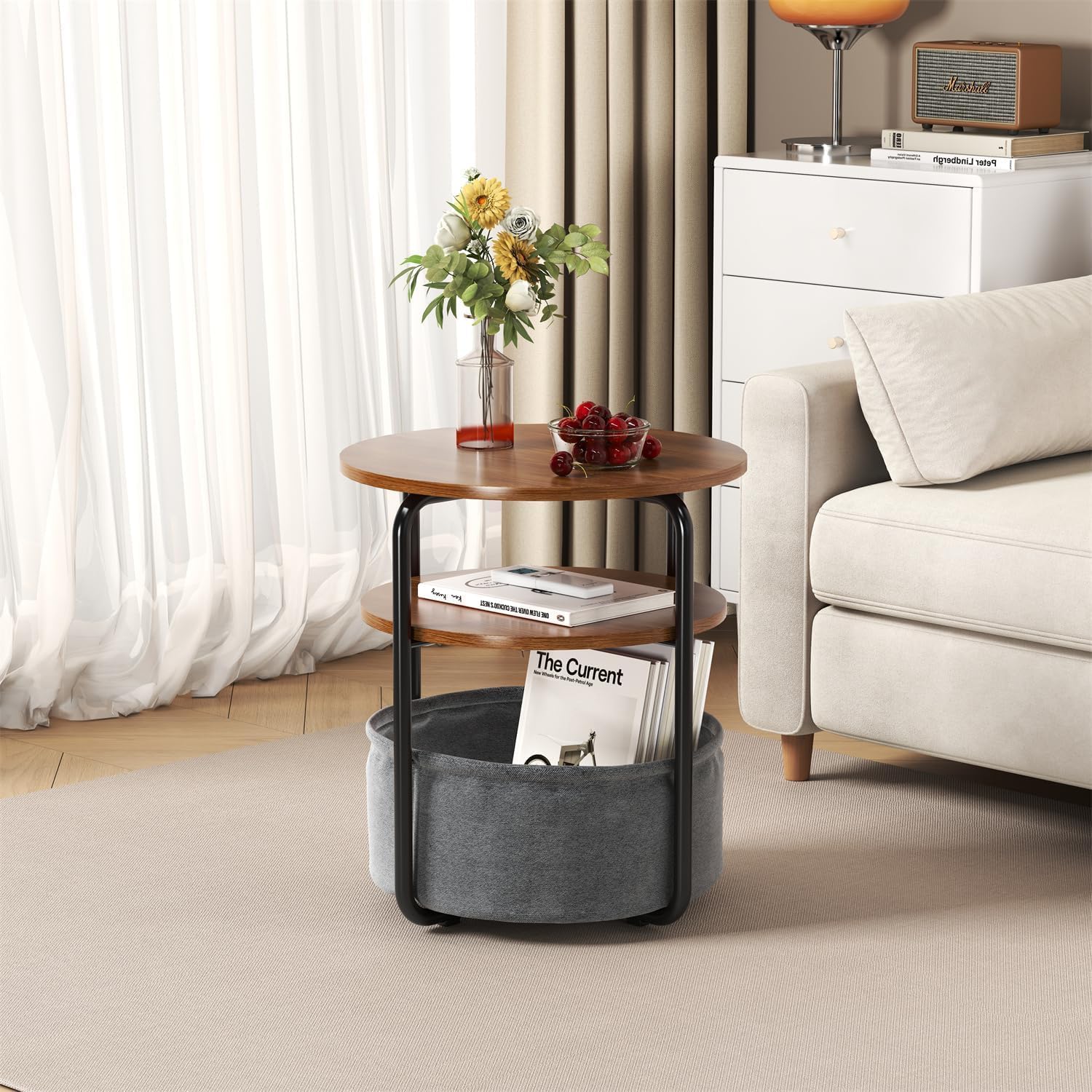 3-Tier Small Round Side Table  - Luxury Bags Tier recension och pris