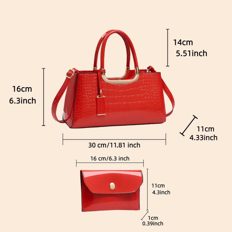 Women's Handbag Set, Light Lux - Luxurious Bag recension och pris