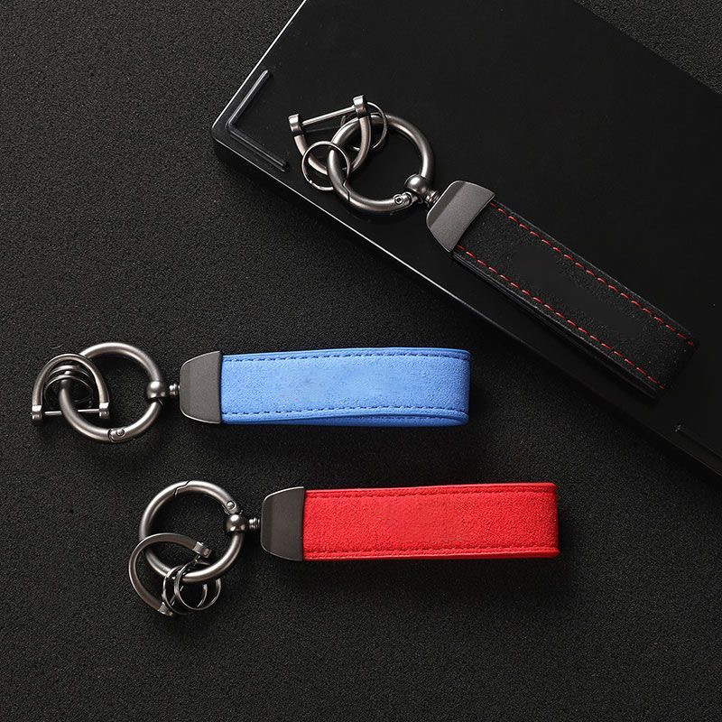 Suede Leather Car Keychain Hig - Luxury Xmas Bags recension och pris