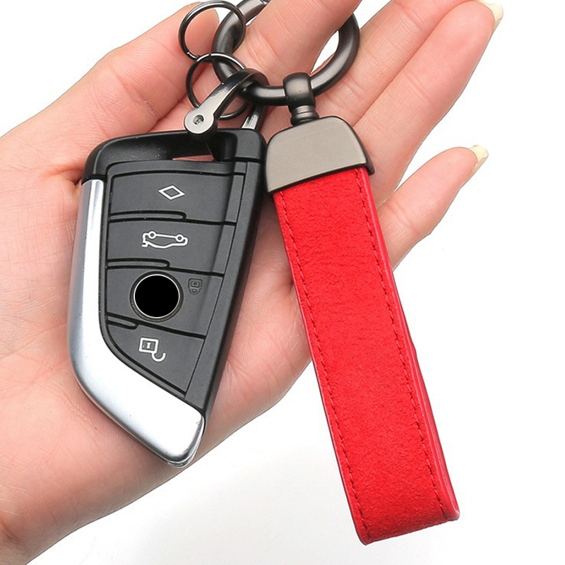 Suede Leather Car Keychain Hig - Luxury Xmas Bags recension och pris