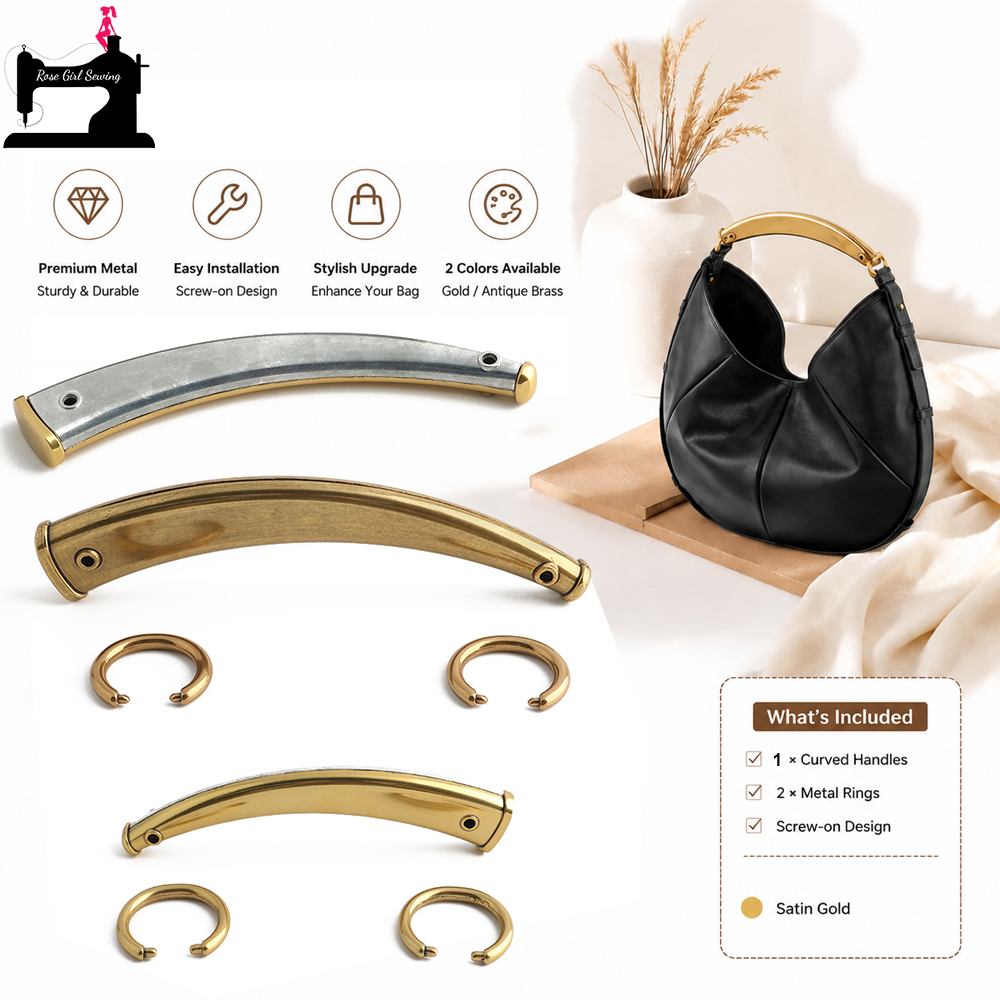 2/4/8PCS Luxury Satin Gold Cow - Luxury Bags Repair recension och pris