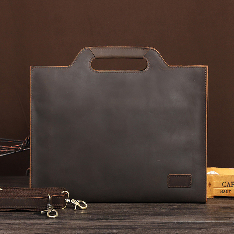 Newsbirds Thick Leather Black  - Briefcase Leather Slim recension och pris