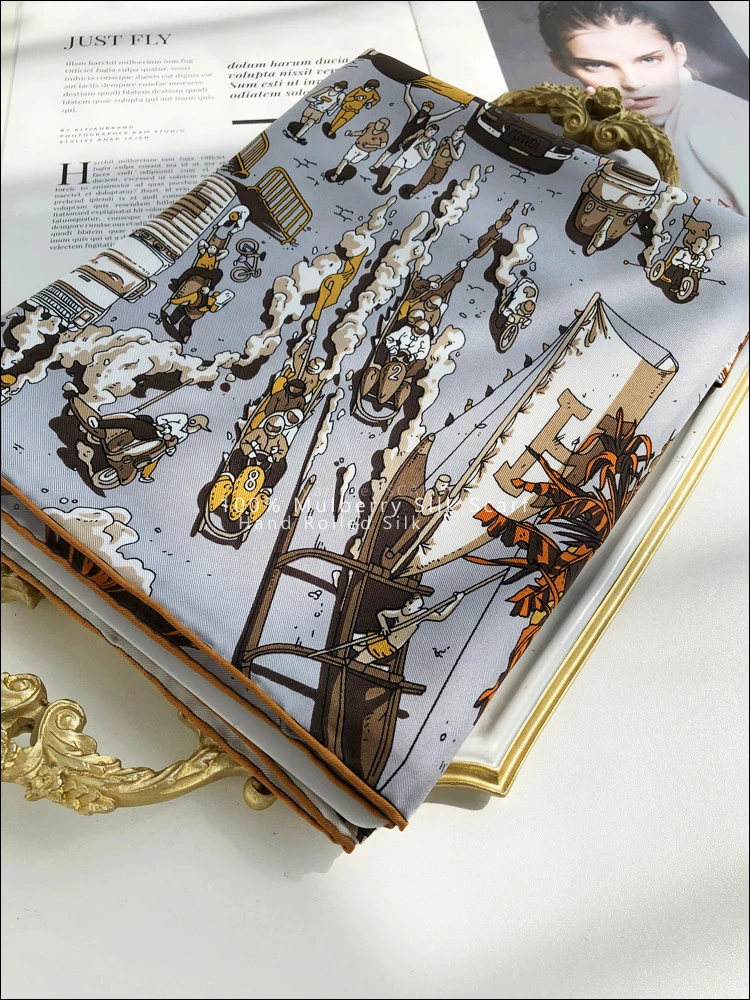 Paris Street 100 Silk Scarf Wo - Luxury Bags Paris recension och pris