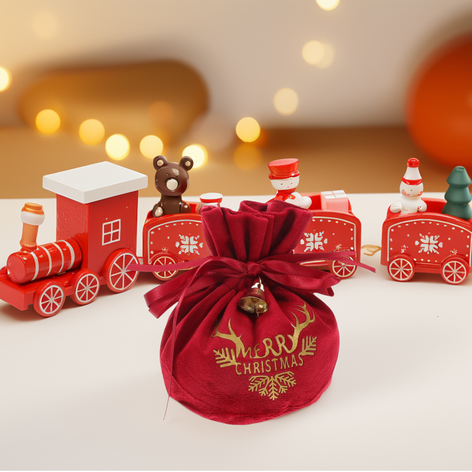 4Pcs Luxury Holiday Drawstring - Luxury Xmas Bags recension och pris
