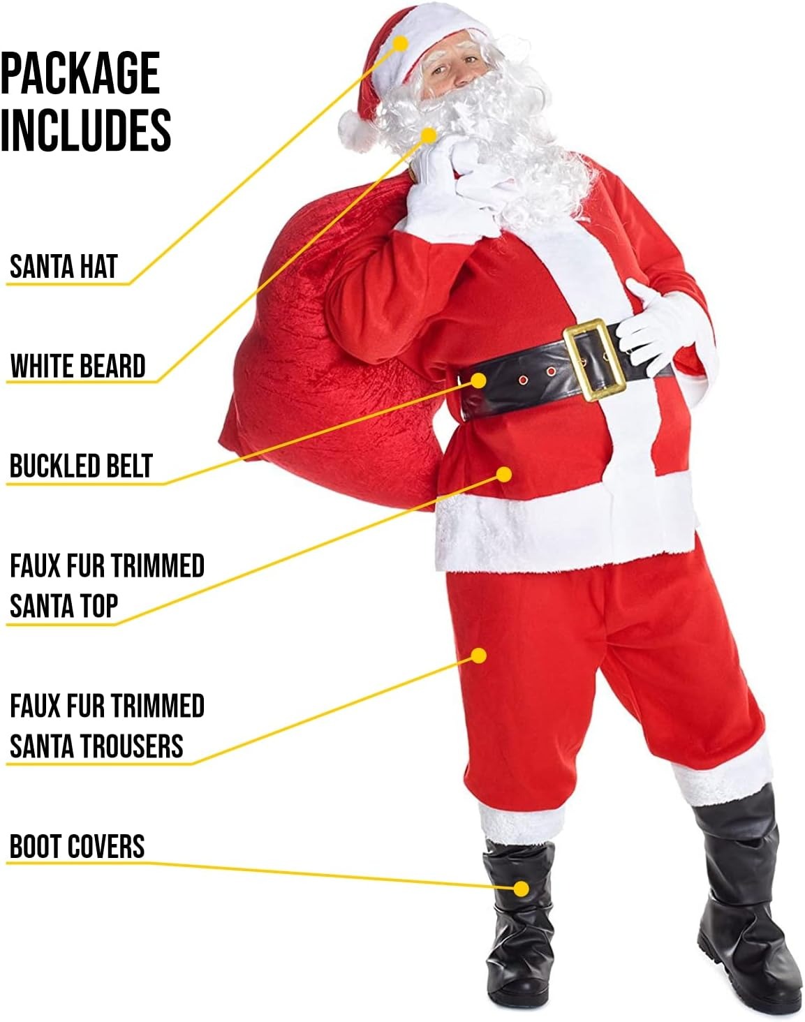 Christmas Santa Claus Costume  - Luxury Bags Europe recension och pris