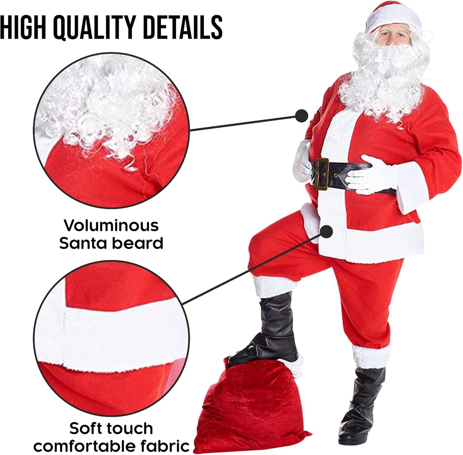 Christmas Santa Claus Costume  - Luxury Bags Europe recension och pris