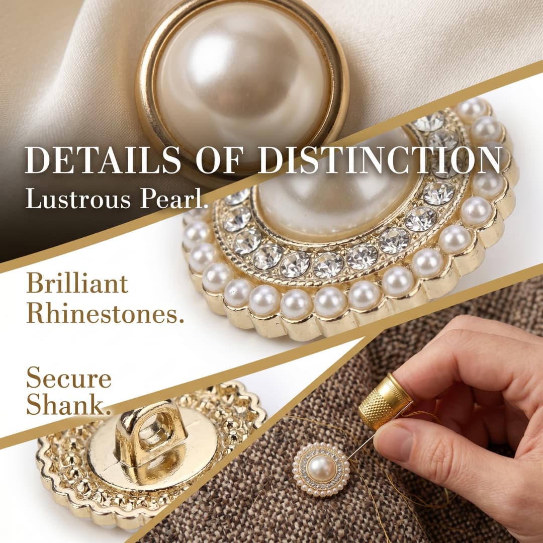10Pcs Luxury Pearl & Crystal M - Luxury Bags Dry Clean recension och pris