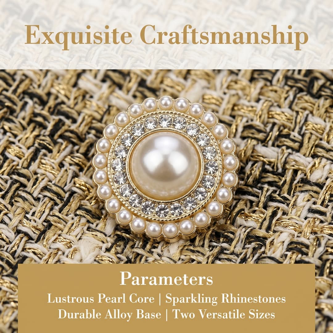 10Pcs Luxury Pearl & Crystal M - Luxury Bags Dry Clean recension och pris